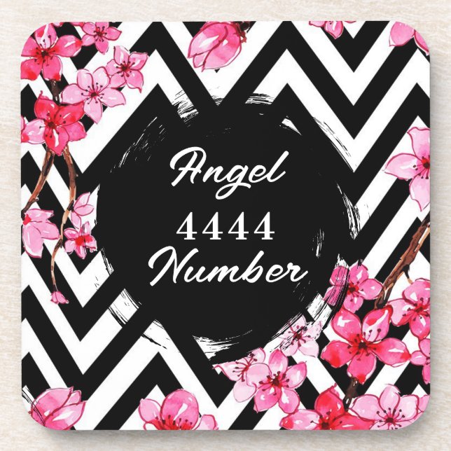 Dessous-de-verre Numéro d'ange "4444" (Devant)