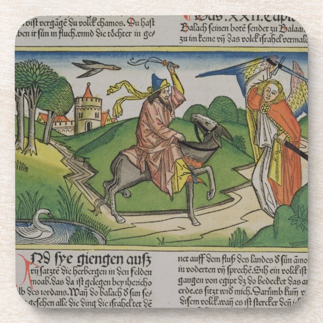 Dessous-de-verre Numéros 22 âne parlant de 20-35 Balaam, du 'N (Devant)