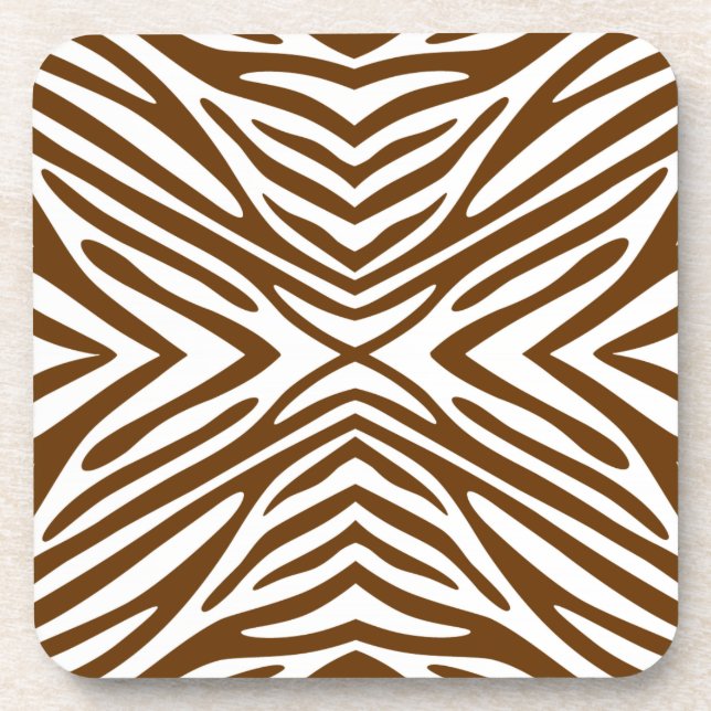 Dessous-de-verre Nutmeg Neutral Zebra (Devant)