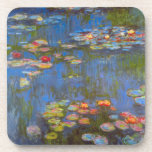 Dessous-de-verre Nymphéas par Claude Monet, Art de la nature vintag<br><div class="desc">Les Nymphéas de Claude Monet est une peinture de nature de style impressionniste ancien représentant des fleurs de nénuphars dans un étang dans le jardin de Monet à son domicile de Giverny, en France. De belles fleurs flottent dans l'eau et reflètent les arbres verts pleureurs. Claude Monet aimait peindre "en...</div>