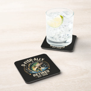 Dessous-de-verre O-Fish-Ally Retraité Pêcheur 2026 Pêche