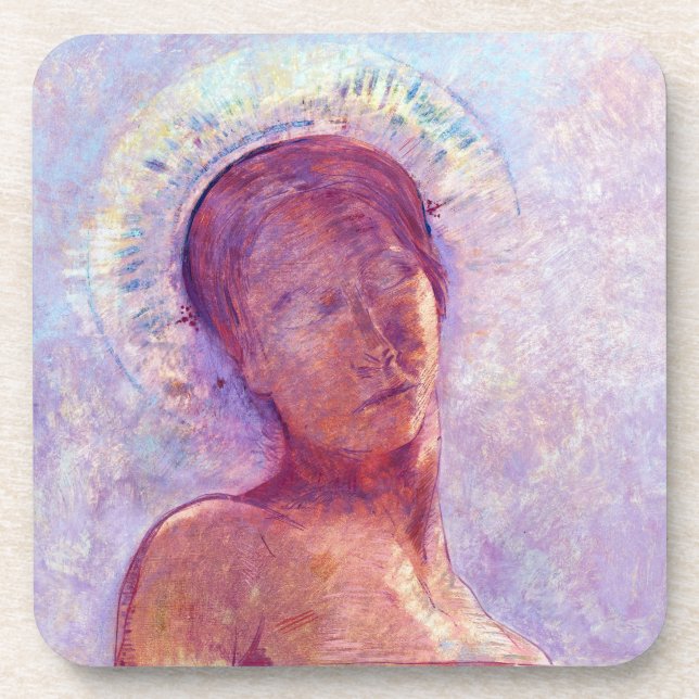 Dessous-de-verre Odilon Redon, les yeux fermés 1889 (Devant)