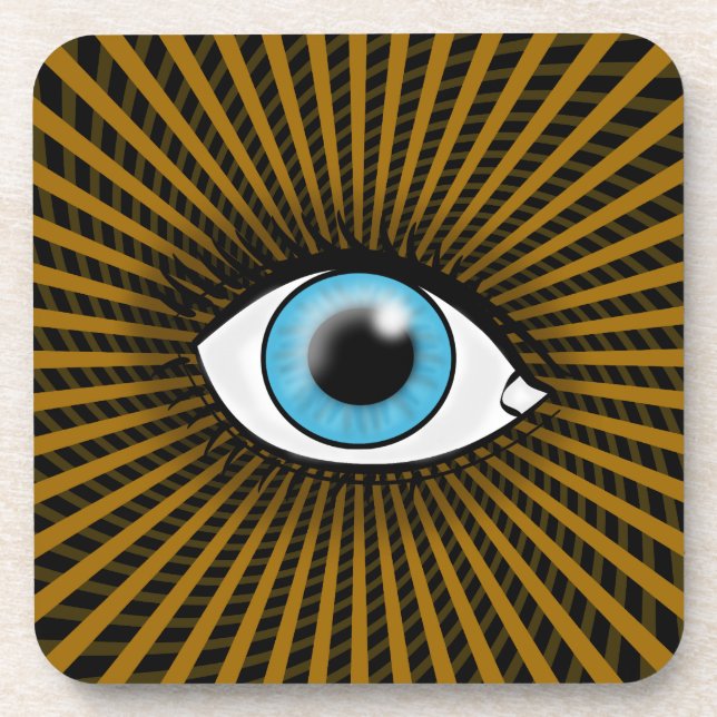 Dessous-de-verre Œil Bleu Hypnotique (Devant)