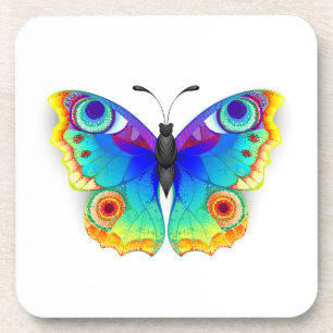 Dessous-de-verre Oeil de paon arc-en-ciel