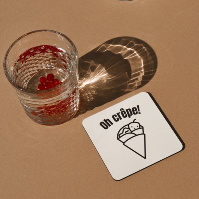 Dessous-de-verre Oh crêpe ! Drôle Mette (Créateur téléchargé)