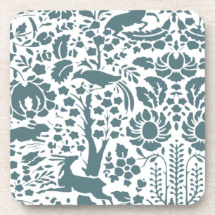 Dessous-de-verre Oiseau, Cerf, motif folklorique des arbres