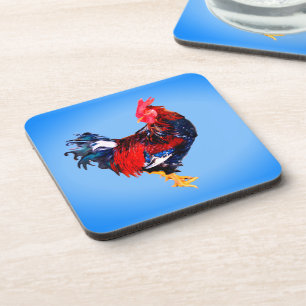 Dessous-de-verre oiseau galinacé mâle