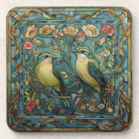 Oiseaux chanteurs amoureux Design Art Nouveau roma
