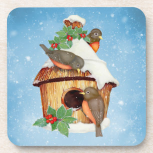 Dessous-de-verre Oiseaux et volière d'hiver