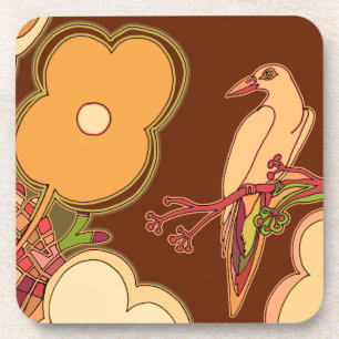 Dessous-de-verre Oiseaux Fantaisistes