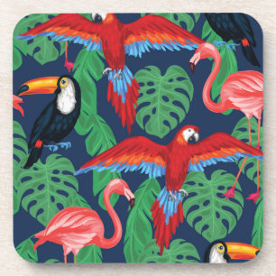 Dessous-de-verre Oiseaux Tropicaux Aux Couleurs Lumineuses