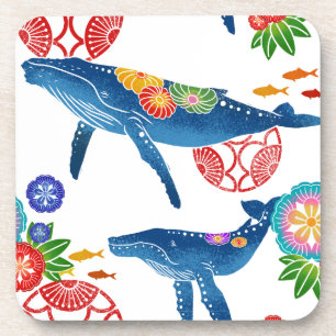 dessous de verre okinawan de motif de style de