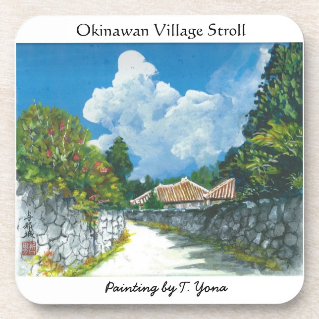 Dessous de verre Okinawan traditionnels de (Devant)