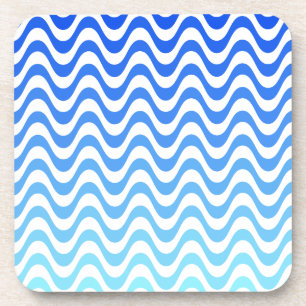Dessous-de-verre Ondes bleues dégradantes