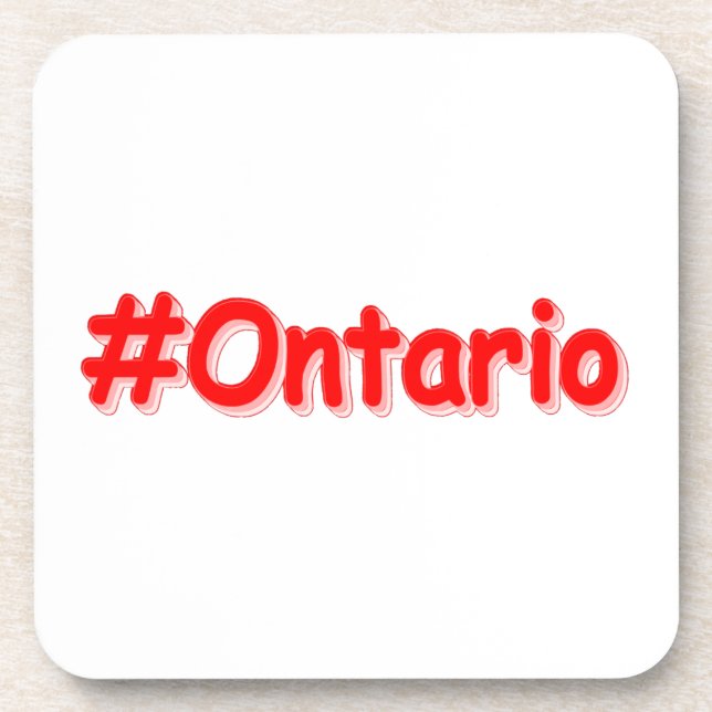 Dessous-de-verre "#Ontario" Joli design. Commandez dès maintenant  (Devant)