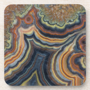 Dessous-de-verre Onyx à tube fleuri