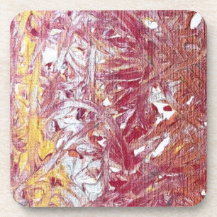 Dessous-de-verre Or, Argent, Rouge, Or Rose, Œuvre d'art en marbre