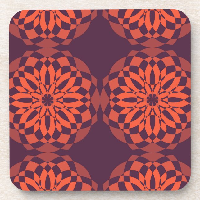 Dessous-de-verre Orange purple cool, unique (Devant)