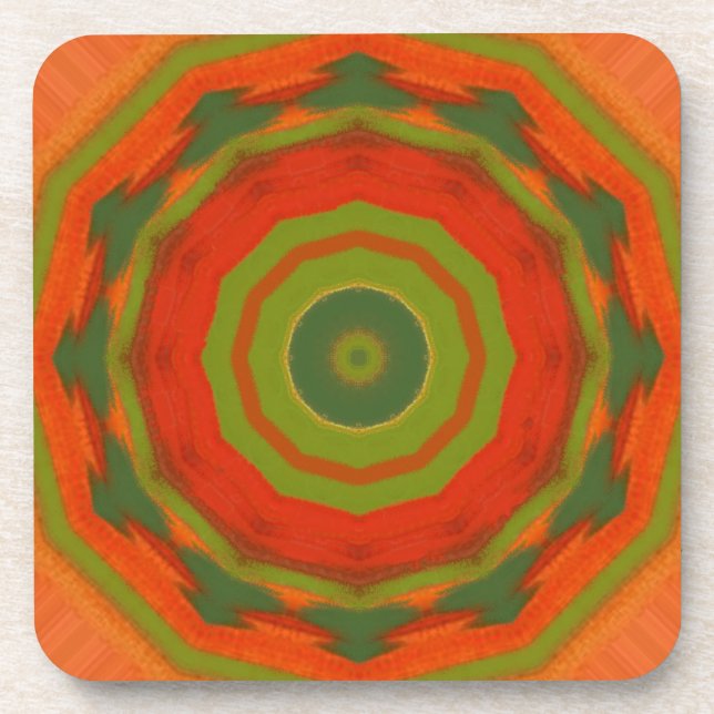 Dessous-de-verre Orange Twirl (Devant)