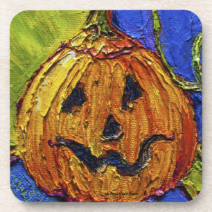 Dessous de verre oranges de Halloween de