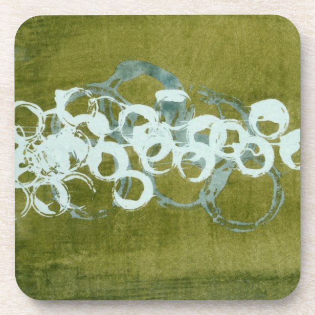 Dessous-de-verre Orbes vertes I (Devant)