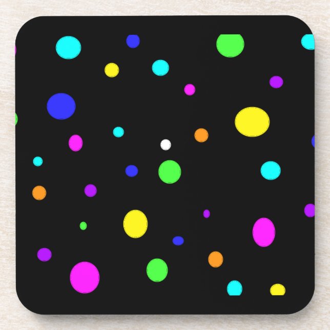 Dessous de verre Orbs-liège coloré (Devant)