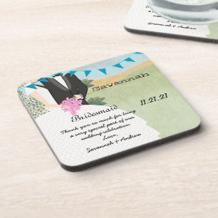 Dessous-de-verre Orchard Buntings Mariée et chambre Bridesmaid Dess