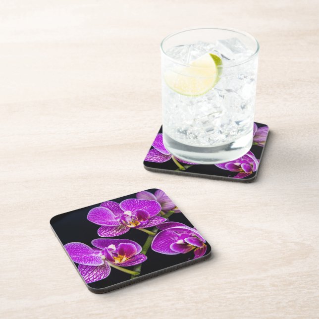 Dessous-de-verre Orchidée violette (Côté Droit)