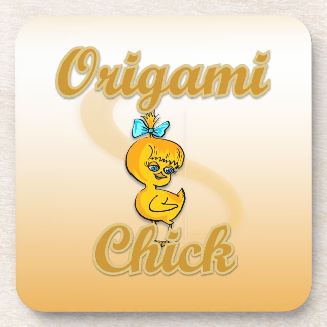 Dessous-de-verre Origami chick (Devant)