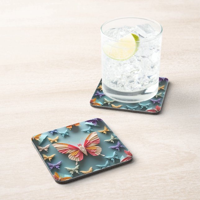 Dessous-de-verre Origami papillon (Côté Droit)
