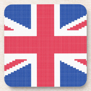 Dessous-de-verre Original cross-stitch design Union Jack
