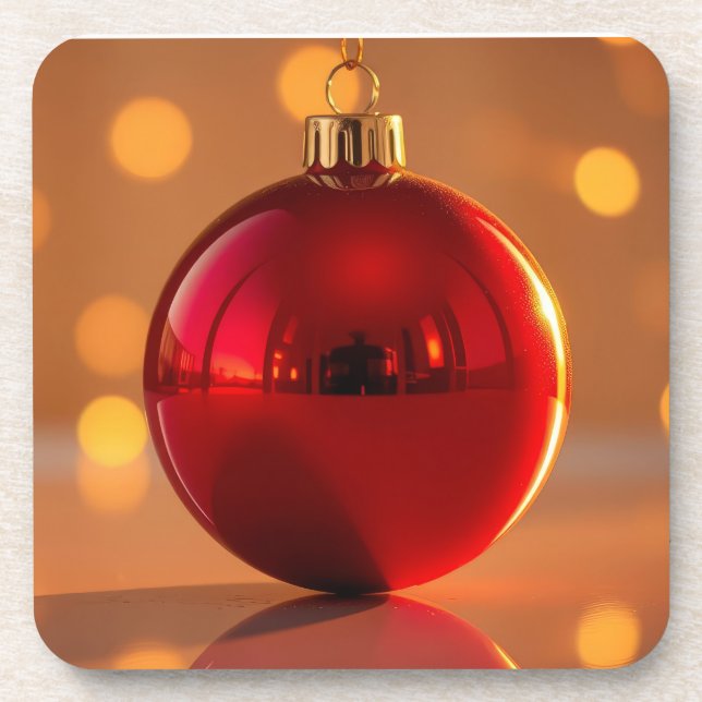 Dessous-de-verre Ornement de boule de Noël (Devant)