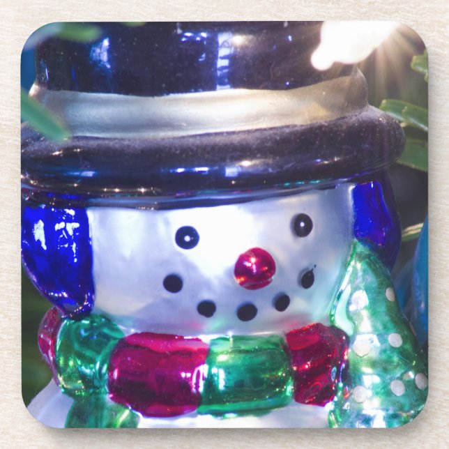 Dessous-de-verre Ornement de Snowman (Devant)