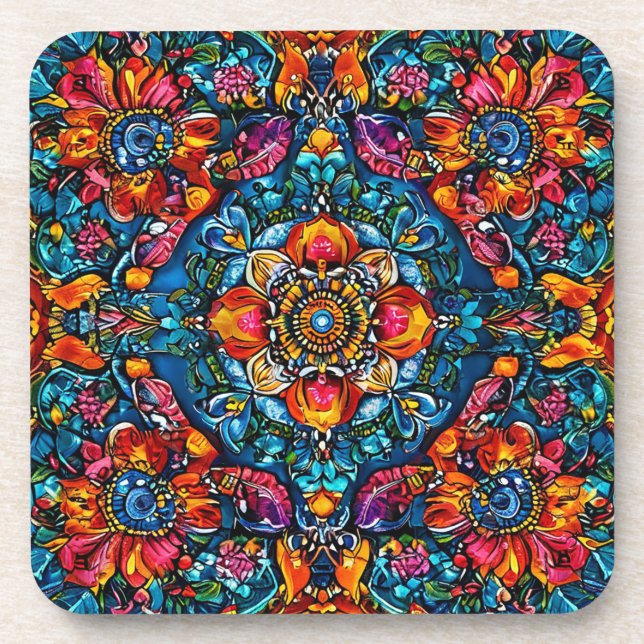 Dessous-de-verre Ornement floral (Devant)