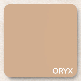 Dessous-de-verre Oryx brown beige color name