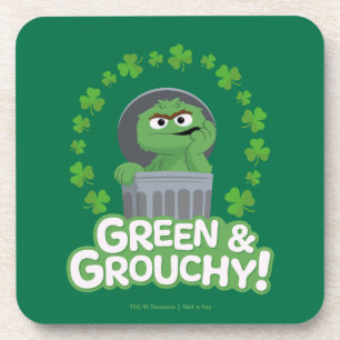 Dessous-de-verre Oscar   Green & Grouchy !