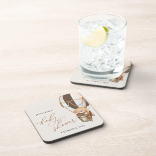 Dessous-de-verre Ours en peluche, Ballon Brown à air chaud, Baby sh