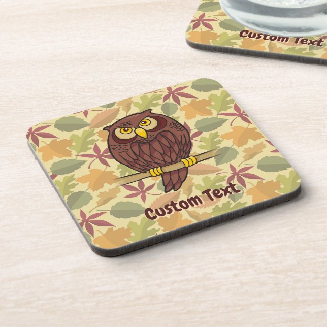 Dessous-de-verre Owl Cartoon Coaster (Côté gauche)