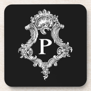 Dessous-de-verre P Monogramme initial