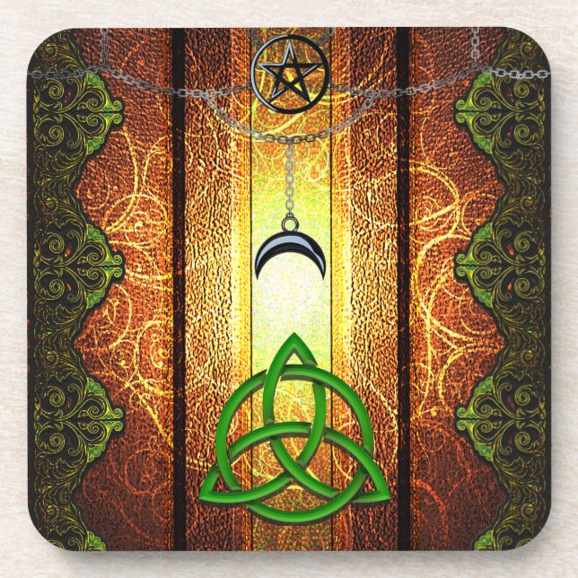 Dessous-de-verre Pagan Tome Dark Magie Spells Wiccan & Witchcraft 1 (Devant)