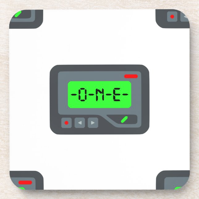 Dessous-de-verre pager émoji (Devant)