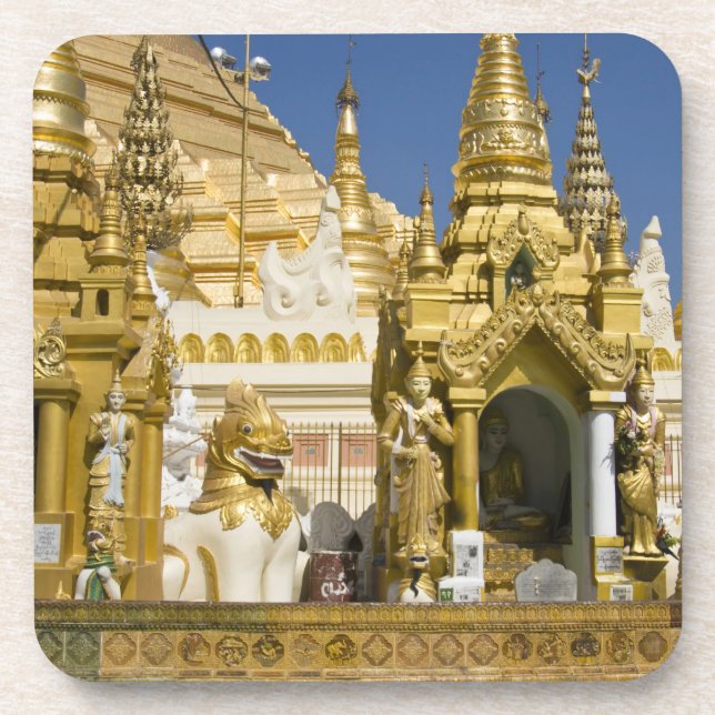 Dessous-de-verre Pagode de Shwedagon (Paya), grand site de temple q (Devant)