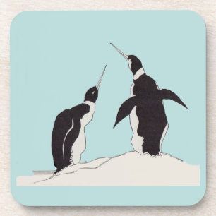 Dessous-de-verre paire de pingouins
