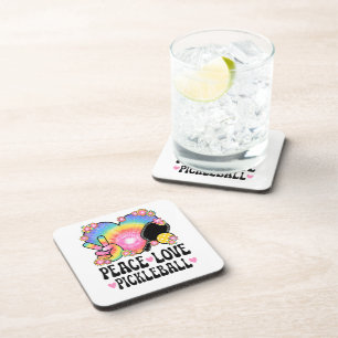 Dessous-de-verre Paix Amour Pickleball