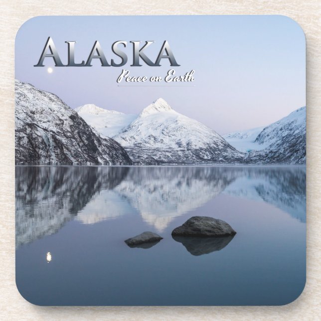 Dessous-de-verre Paix de l'Alaska sur Terre (Devant)