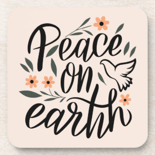 Dessous-de-verre Paix sur Terre Design Floral