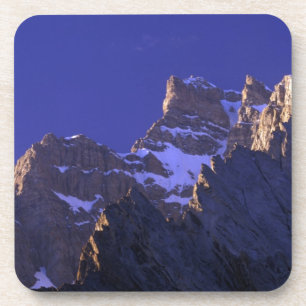 Dessous-de-verre Pakistan, chaîne Baltoro Muztagh. Lever de soleil