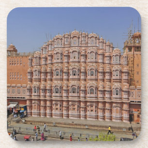 Dessous-de-verre Palais des Vents (Hawa Mahal), Jaipur, Inde,