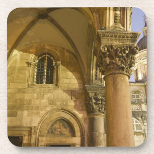 Dessous-de-verre Palais du Rectorat Arches avec la cathédrale de Du