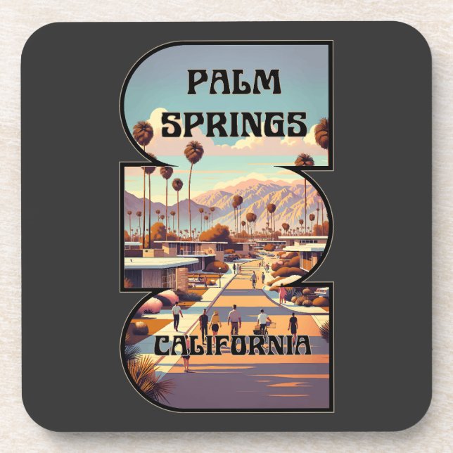 Dessous-de-verre Palm Springs, Californie (Devant)